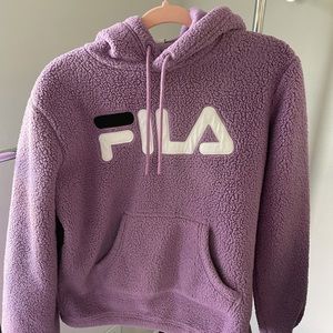 Fila Sherpa Purple Hoodie